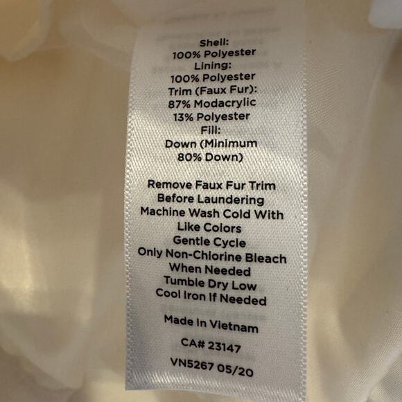 NWOT Talbots Down Puffer Vest - Detachable Faux Fur Collar - Plus Size X - Picture 5 of 6